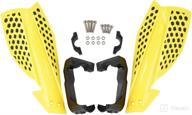 nicecnc 22mm motorcycle handguards abs hand guards protection racing compatible with honda 80-650cc xr cr crf logo