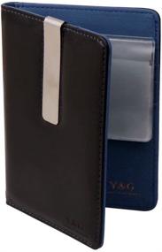 img 3 attached to PW1015 Leather Passport Stainless Plastic