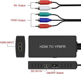 img 2 attached to HDMI To Component Converter: 1080P HDMI To YPbPr/RGB Adapter For PC, Xbox, PS3, Roku & DVD Players - RuiPuo