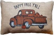 add a touch of coziness with balakie's happy fall y'all rectangle cushion cover logo