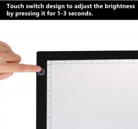img 3 attached to Ultra-Thin USB Powered Dimmable LED Light Box for Artcraft Tracing, Diamond Painting, Tattoo Pad, Animation Sketching, Designing, Stenciling, X-ray Viewing - IMAGE A3 Light Pad with Brightness Adjustment
