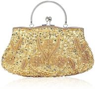 elegant erouge beaded sequin design: stunning 👛 evening women's handbags, wallets, clutches & evening bags логотип