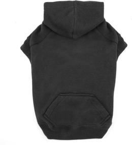 img 4 attached to 🐶 Large Black Basic Dog Hoodie by Casual Canine