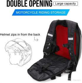 img 2 attached to Motorcycle Backpack Waterproof Motorbike Travelling Motorcycle & Powersports good in Protective Gear