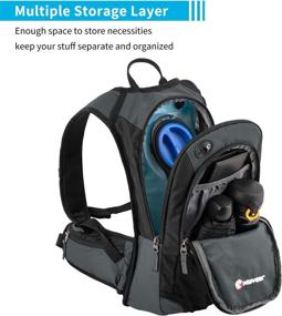 img 2 attached to 🎒 MIRACOL Hydration Backpack: 2L Water Bladder, Insulated Pack for Running, Hiking, Cycling, Camping