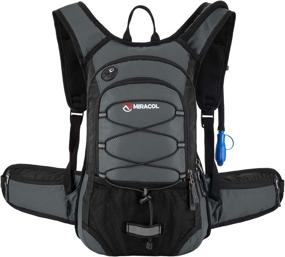 img 4 attached to 🎒 MIRACOL Hydration Backpack: 2L Water Bladder, Insulated Pack for Running, Hiking, Cycling, Camping