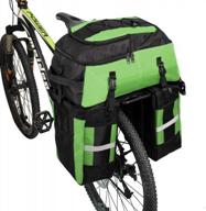 pellor велосипедная сумка заднего багажника для велосипеда 70 л, съемная сумка для заднего сидения велосипеда большой вместимости с защитным чехлом от воды для перевозки вещей логотип