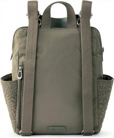 img 2 attached to Женский рюкзак Sakroots Eco-Twill Eco Twill Loyola, небольшой трансформируемый рюкзак, стеганый цвет Olive Spirit Desert, один размер США
