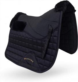 img 4 attached to Вальтрап из дышащей сетки English Saddle Pad со стеганой противоскользящей набивкой для максимального комфорта и циркуляции воздуха от Kavallerie