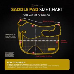 img 2 attached to Вальтрап из дышащей сетки English Saddle Pad со стеганой противоскользящей набивкой для максимального комфорта и циркуляции воздуха от Kavallerie