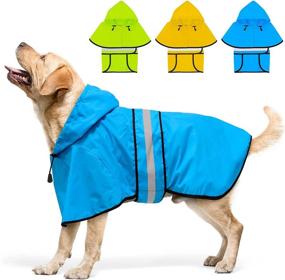 img 4 attached to 🐶 Dolitego Dog Raincoat - Reflective & Waterproof Jacket with Hoodie, Lightweight Poncho Slicker for Small Medium Large Dogs