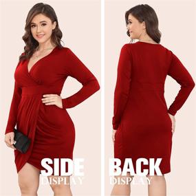 img 3 attached to POSESHE Womens Winter Dresses Bodycon Women's Clothing in Dresses