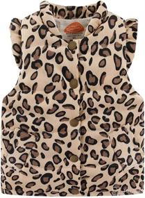 img 4 attached to 🌸 Cute Floral Lightweight Outerwear Vests for Little Girls by Mud Kingdom