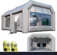 20x13x8.5ft профессиональная надувная палатка для покраски с устройством тяги воздуха, воздуходувками и системой фильтрации для работы автомобильных запчастей логотип