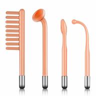 newway 4 piece set neon tube compatible replacement for high frequency wand logo