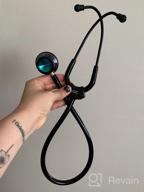 img 1 attached to Black ADC Adscope 603BK: Premium Stainless Steel Clinician Stethoscope With Tunable AFD Technology And Improved SEO, Product Code 3001697 review by Damon Fields