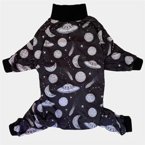 img 3 attached to 🚀 Tooth and Honey Pitbull Pajamas: Outerspace UFO Print X-Large Dog PJs - Lightweight & Full Coverage