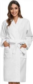 img 4 attached to Kimono Robe For Women: Orrpally Terry Cloth Bath Gown, Lightweight & Soft Knee Length Design
