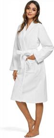 img 3 attached to Kimono Robe For Women: Orrpally Terry Cloth Bath Gown, Lightweight & Soft Knee Length Design