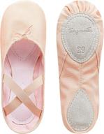 tanzmuster ballet shoes girls material girls' shoes ~ athletic logo