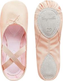 img 4 attached to Tanzmuster Ballet Shoes Girls Material Girls' Shoes ~ Athletic