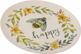 img 3 attached to Buzz-Worthy Decor: Primitives By Kathy Small Bees Plate 104017