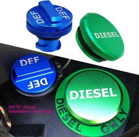 img 3 attached to 💪 Durable and Convenient Magnetic Diesel Fuel Cap and DEF Cap Combo for 2013-2018 Dodge Ram Trucks - Easy Grip Design!