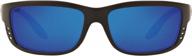 costa del mar men's zane rectangular sunglasses logo