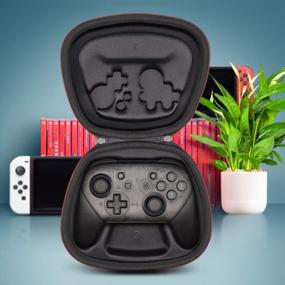 img 3 attached to Sisma Switch Controller Case: Compatible With Nintendo Switch Pro, Travel Safekeeping Holder Protective Cover Storage Carrying Bag