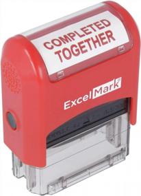 img 4 attached to Completed Together Self-Inking Rubber Teacher Grading Stamp - ExcelMark