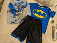 img 1 attached to Warner Bros. Batman and The Flash Superhero Short Sleeve T-Shirt, Tank Top, and Mesh Shorts Set for Justice League Boys review by Eric Owens