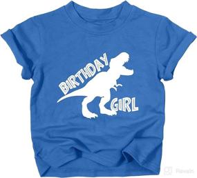 img 4 attached to QLIPIN Birthday Toddle Dinosaur Clothes Apparel & Accessories Baby Girls best in Clothing