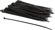 🔗 pack of 100 self-locking black nylon cable zip ties - 3.6mm x 8-inch logo