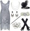 channel your inner flapper with the stunning fringed paisley plus size dress and accessories set of the 1920s gatsby era logo