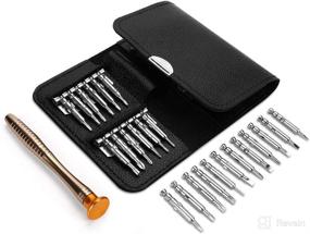 img 3 attached to 🔧 Lambery Precision Screwdriver Set: 25-1 Repair Kit with Leather Case - Ideal Tools for Mobile, Laptop, Glasses, and More