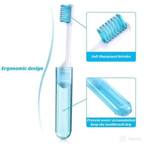 img 1 attached to Portable 🏕️ Folding Camping Business Toothbrush