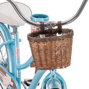img 1 attached to Ride In Style With The Huffy 24" Panama Jack Women'S Beach Cruiser Bike In Sky Blue