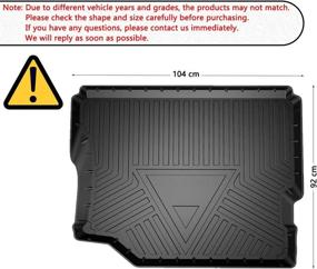 img 3 attached to 2018-2021 Jeep Wrangler JL 4-Door Cargo Liners, Waterproof TPO Rear Cargo Tray Trunk Floor Mat - All Weather 3D Compatible (JL New Body Style - no Subwoofer)