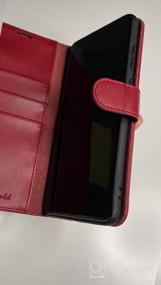 img 6 attached to TUCCH Galaxy S20 Ultra Wallet Case, Magnetic Kickstand [RFID Blocking] Card Slot PU Leather Protective Flip Cover With [TPU Shockproof Inner Case] Compatible With Galaxy S20 Ultra -Dark Red