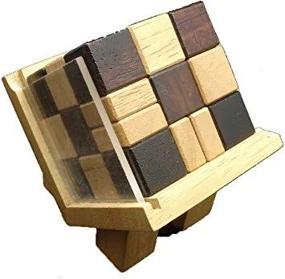 img 1 attached to Challenge Your Mind With Victory Cube Splitting Headache Wood Puzzle & Brain Teaser!