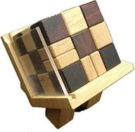 challenge your mind with victory cube splitting headache wood puzzle & brain teaser! logo