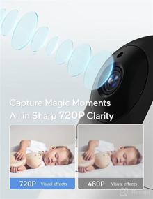 img 3 attached to 👶 Babycozy Baby Monitor: 5” 720P Video, Non WiFi, Long Battery Life, VOX Mode, Infrared Night Vision, 2-Way Audio, PTZ, Temperature, Lullaby