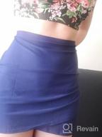 img 1 attached to Embrace Elegance And Comfort With GRAPENT Women'S High Waist Tulip Hem Swim Skirt review by Ryan Moran