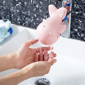 img 3 attached to 🐾 AKOAK 1 Pack Faucet Extender, Child-Friendly Animal Theme Sink Attachment for Fun and Hygienic Handwashing in the Bathroom (pink)