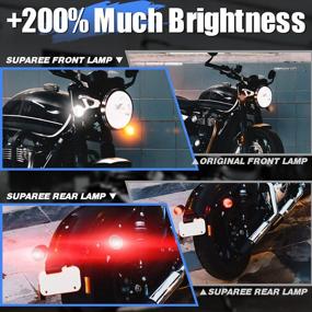 img 1 attached to Revamp Your Motorbike With SUPAREE 1157 2'' Front Rear LED Turn Signals For Dyna Softail Touring Street Glide Road King 1997-2021