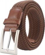 lavemi mens belt, stretch elastic casual woven sport golf braided belts for men,gift box логотип