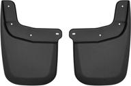 🚗 husky liners mud guards - rear mud guards for 2015-2022 chevrolet colorado/gmc canyon (w/o flares or cladding) - black (2 pcs) logo