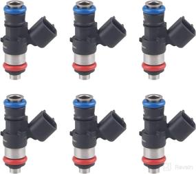 img 4 attached to JDMON Fuel Injectors Ford Edge Flex Fusion Taurus Lincoln MKT MKX MKZ Mazda 6 CX-9 3.5L 3.7L 2007-2014 (Part# 0280158091, 84212353) - Pack of 6