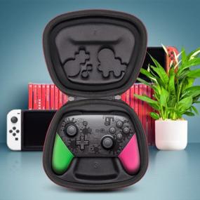 img 3 attached to Чехол для контроллера Sisma Pro для Nintendo Switch - компактный защитный чехол для путешествий с сумкой для хранения и хранения