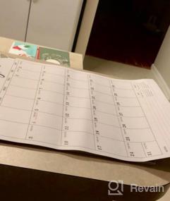 img 6 attached to Вертикальный настенный календарь на 2023 год - Ежемесячный календарь с января по декабрь 2023 года, 12 "X 17", с датой по юлианскому календарю - идеально подходит для дома, офиса и школы.